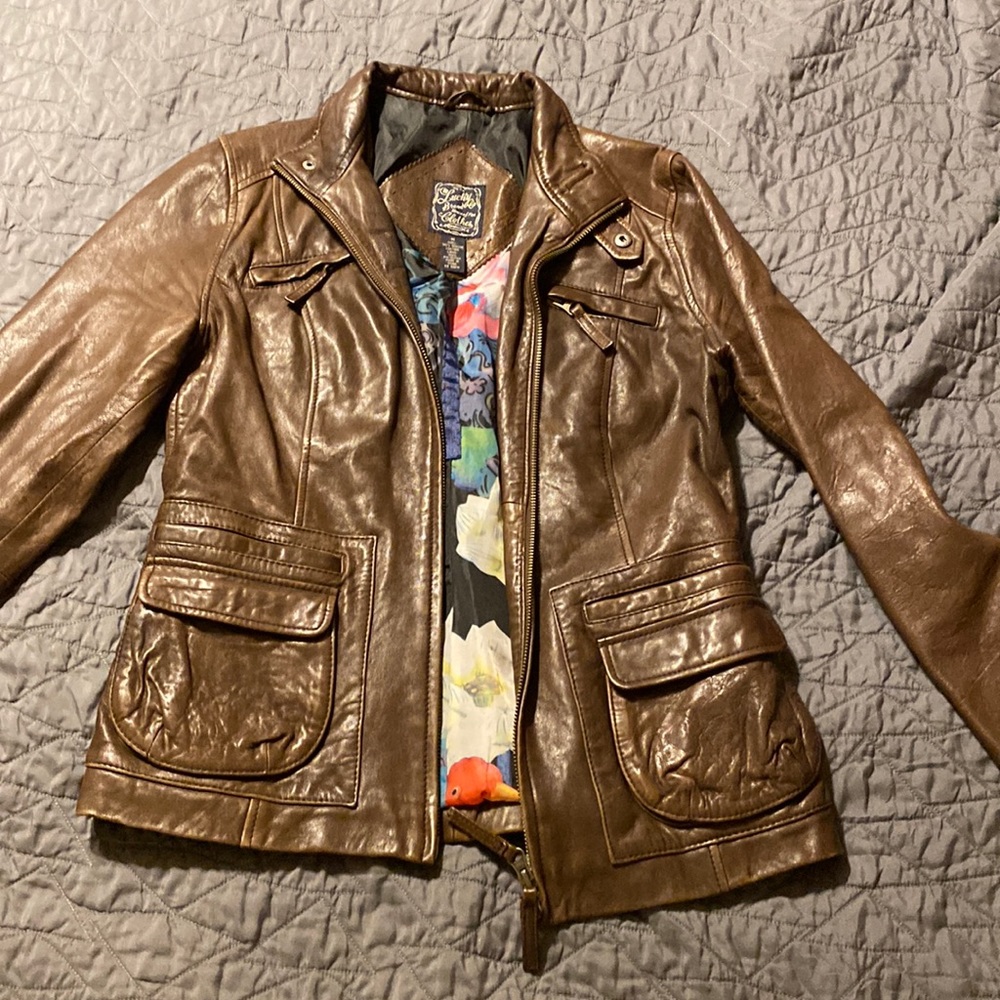 The Lucky Brand leather jacket